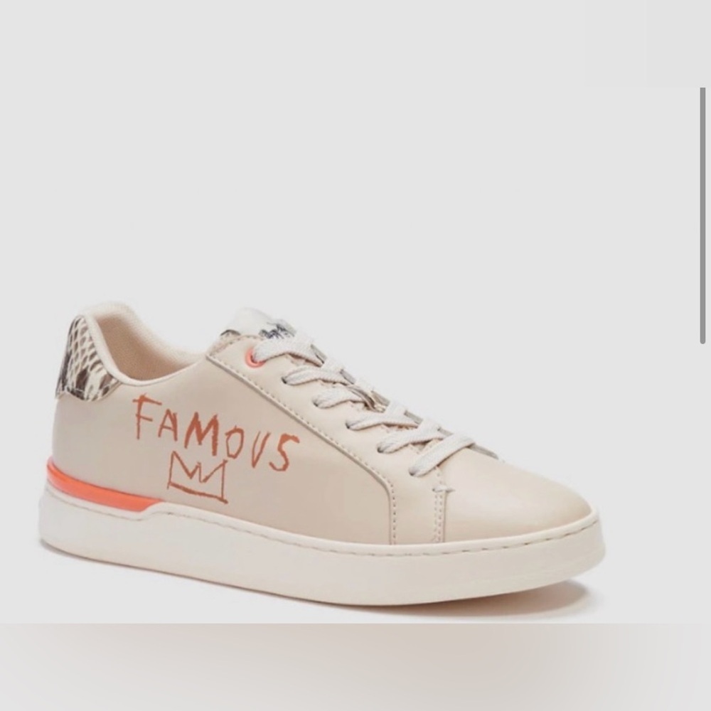 Coach X Jean Michel Basquiat Clip Low Top Sneaker Size 8 - Picture 5 of 5